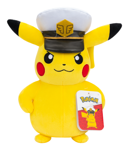Pokemon 8-Inch Captain Pikachu Plush