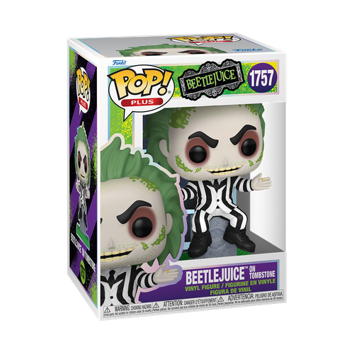 POP! Movies - Beetlejuice #1757 Beetlejuice on Tombstone (POP! Plus)