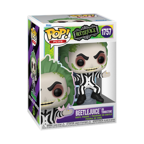 POP! Movies - Beetlejuice #1757 Beetlejuice on Tombstone (POP! Plus)