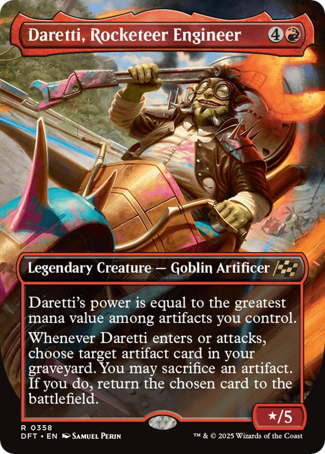 Daretti, Rocketeer Engineer (Borderless Foil)