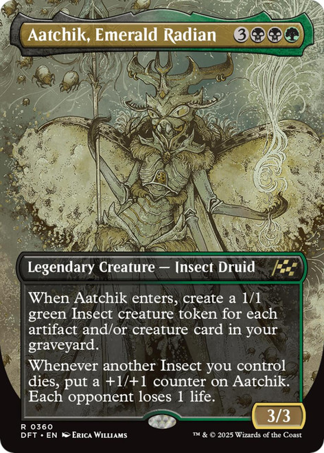 Aatchik, Emerald Radian (Borderless Foil)