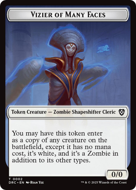 Aetherdrift Commander - Vizier of Many Faces Token (Foil)