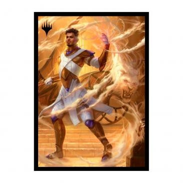 MTG Aetherdrift Deck Protector Sleeves Borderless Racer Basri, Tomorrow's Champion (100)