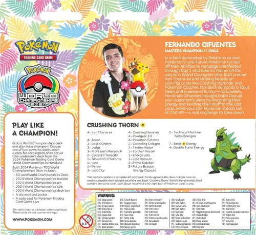 World Championship Deck 2024 Master Champion Fernando Cifuentes - Crushing Thorn
