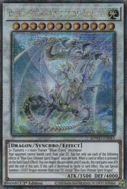 SDWD-EN043 Blue-Eyes Ultimate Spirit Dragon (Quarter Century Secret Rare)