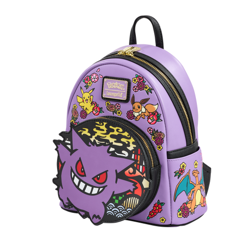 Pokemon: Embroidered Gengar Mini Backpack