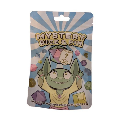 Mystery Dice & Pin Bag: A Full Set of Matching Polyhedral Dice & Pin