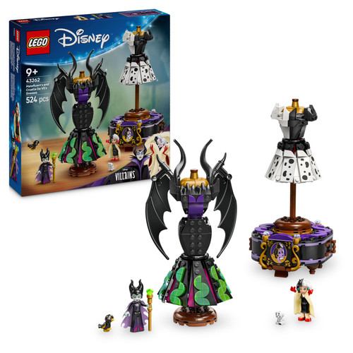 Disney Villains Maleficent's and Cruella De Vil's Dresses 43262