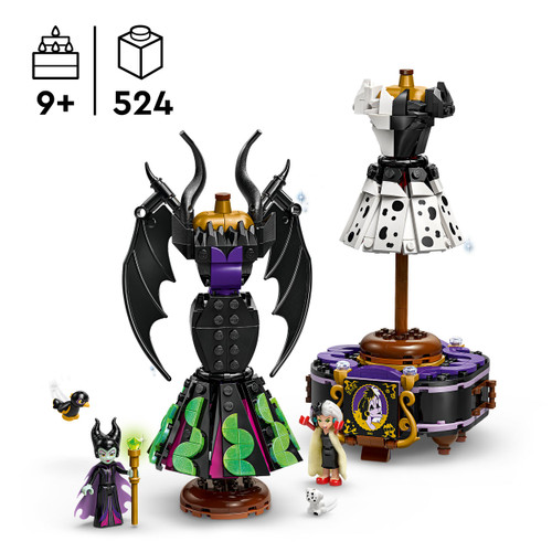 Disney Villains Maleficent's and Cruella De Vil's Dresses 43262