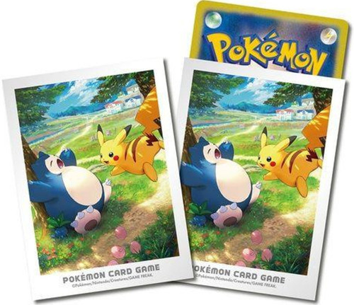 Pokemon Center Japan - Kanto Adventures Pikachu & Snorlax Sleeves (64)