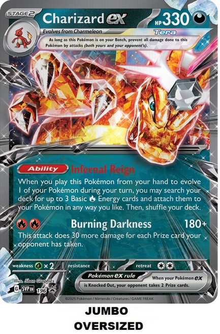JUMBO 054/091 Charizard ex (Lenticular Card)