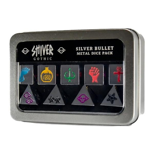 Shiver: Gothic - Silver Bullet Dice Set
