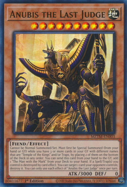 MZTM-EN003 Anubis the Last Judge (Ultra Rare)