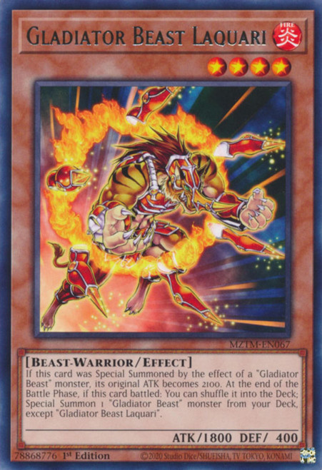 MZTM-EN067 Gladiator Beast Laquari