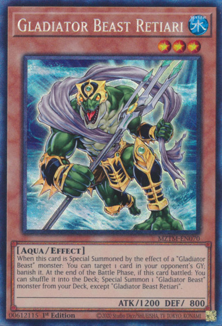 MZTM-EN070 Gladiator Beast Retiari (Collector's Rare)