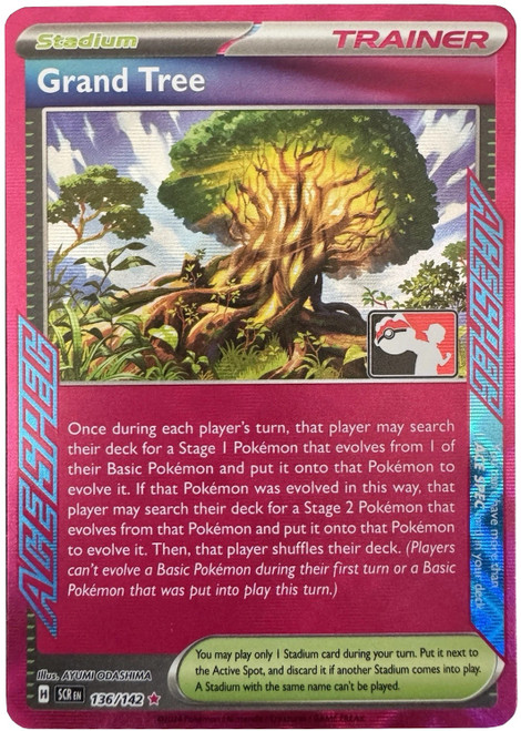 SV Stellar Crown 136/142 Grand Tree (ACE Spec Prize Pack League Promo Holo)