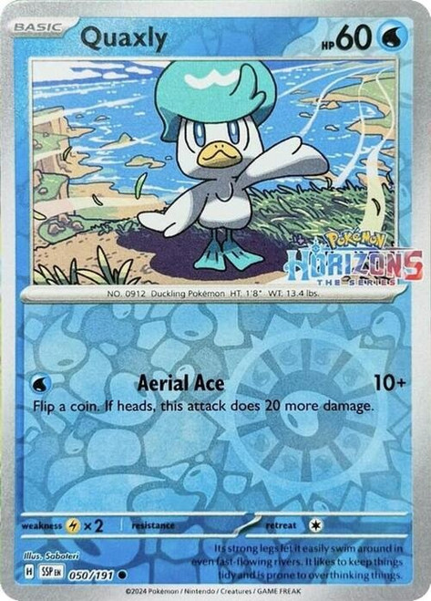 SV Surging Sparks 050/191 Quaxly (Reverse Holo Horizons Logo)