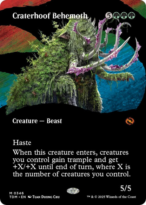 Craterhoof Behemoth (Borderless Art)