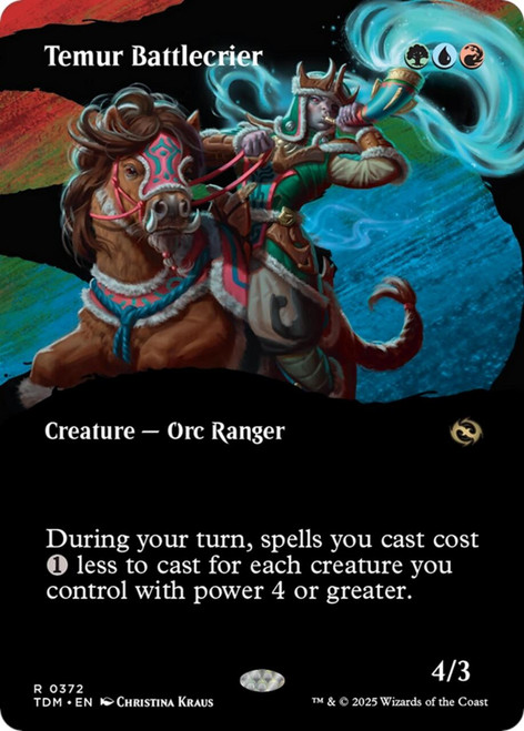 Temur Battlecrier (Borderless Art)