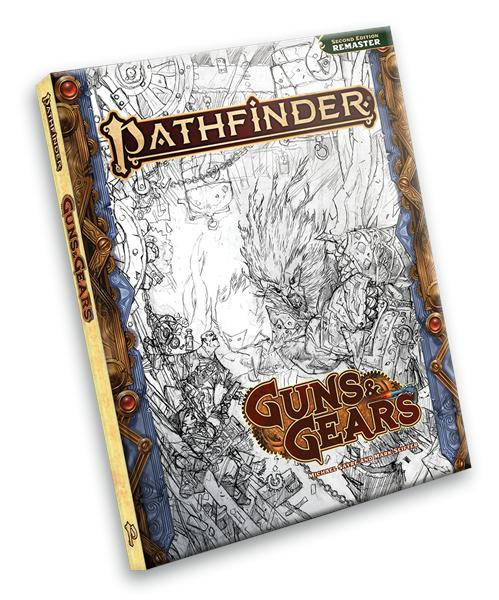 Pathfinder 2nd Edition: Guns and Gears Remastered Sketch Cover