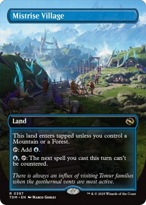 Mistrise Village (Borderless Art)