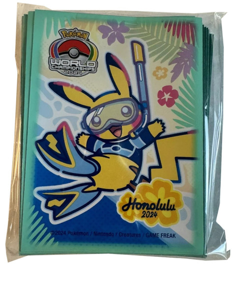 Pokemon Worlds Championships Honolulu 2024 Diving Pikachu COMPETITOR Sleeves (65)