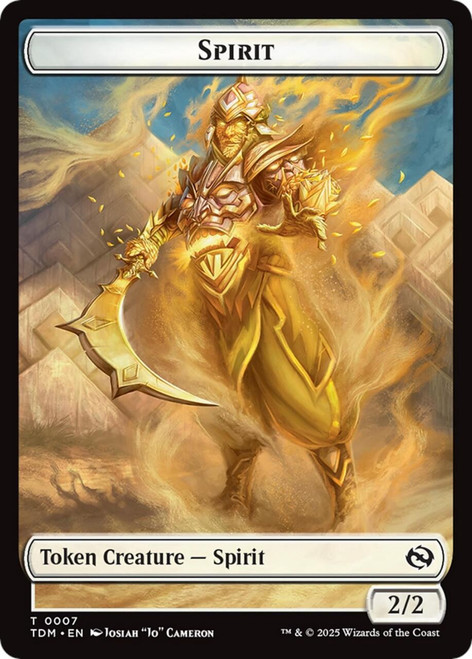 Tarkir: Dragonstorm - Spirit (#7) Token