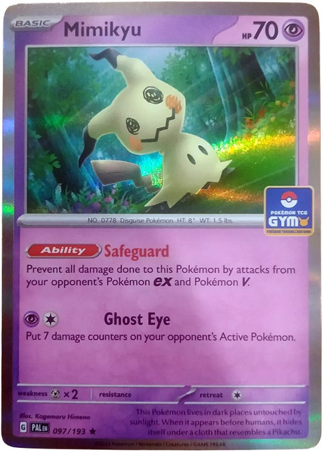 SV Paldea Evolved 097/193 Mimikyu (TCG Gym Stamp Holo)