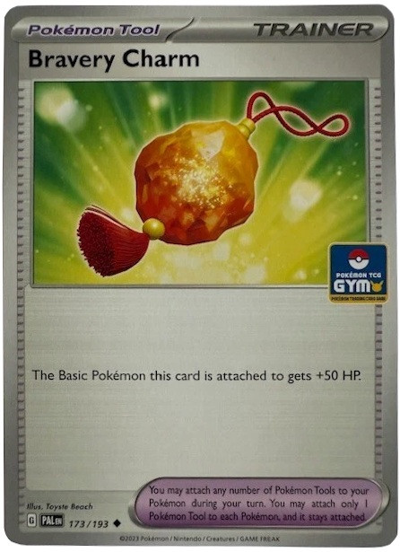 SV Paldea Evolved 173/193 Bravery Charm (TCG Gym Stamp Non-Holo)