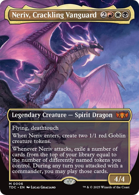 Neriv, Crackling Vanguard (Borderless Foil)