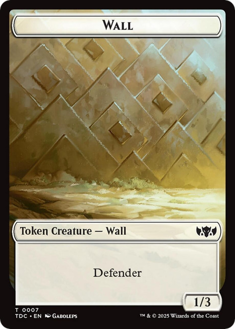 Tarkir: Dragonstorm Commander - Wall Token