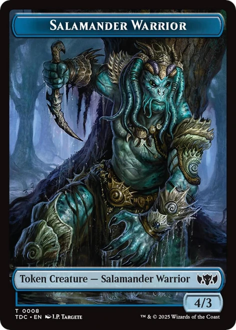 Tarkir: Dragonstorm Commander - Salamander Warrior Token
