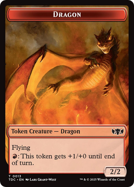 Tarkir: Dragonstorm Commander - Dragon (#13) Token
