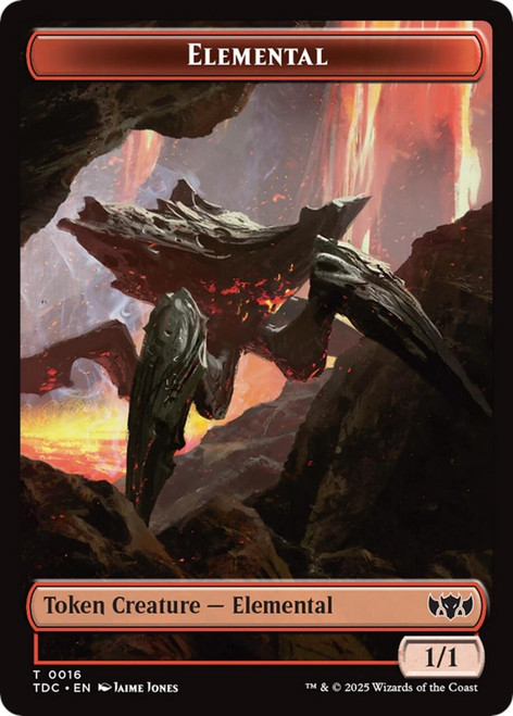 Tarkir: Dragonstorm Commander - Elemental (#16) Token