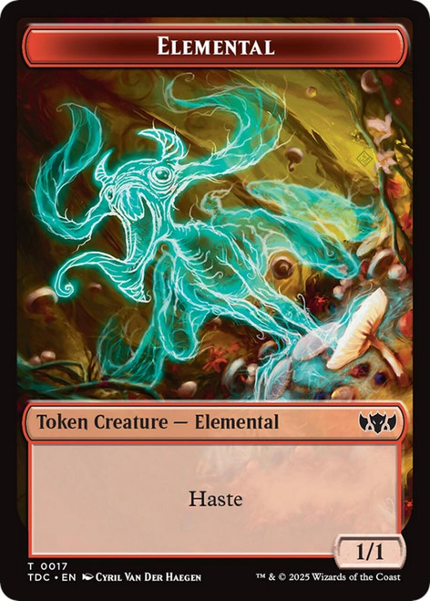 Tarkir: Dragonstorm Commander - Elemental (#17) Token