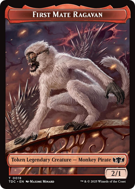 Tarkir: Dragonstorm Commander - First Mate Ragavan Token