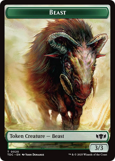 Tarkir: Dragonstorm Commander - Beast Token