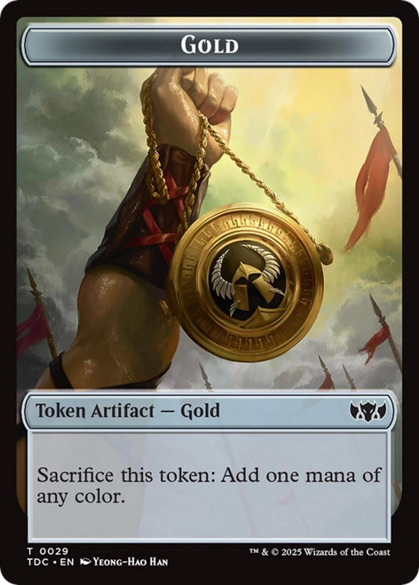 Tarkir: Dragonstorm Commander - Gold Token