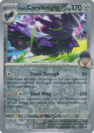 SV Journey Together 108/159 Hop's Corviknight (Reverse Holo)