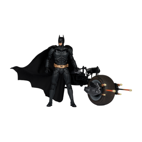 DC Multiverse: The Dark Knight Rises - Batman & Batpod Vehicle (Gold Label Series) 7-Inch Figure 2-Pack