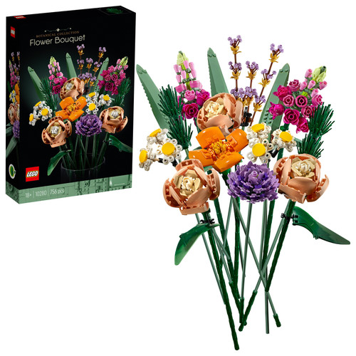 Flower Bouquet Decor Building Kit 10280 [Not Mint]