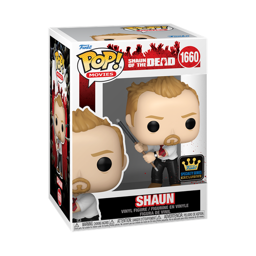 POP! Movies - Shaun of the Dead #1660 Shaun with Pool Cue (Specialty Series)