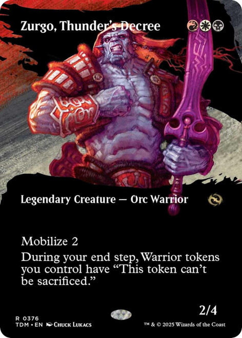 Zurgo, Thunder's Decree (Borderless Foil)