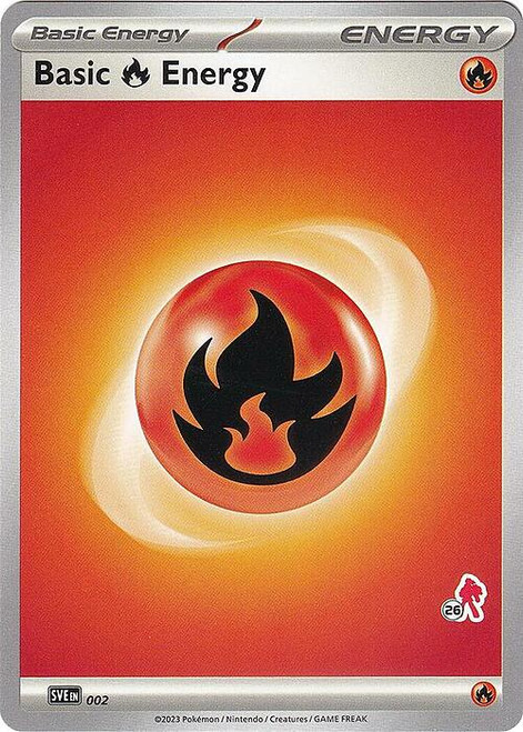 Scarlet & Violet SVE EN02 Basic Fire Energy (Armarouge Symbol 26)