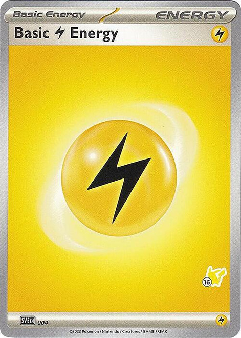 Scarlet & Violet SVE EN04 Basic Lightning Energy (Pikachu Symbol 16)
