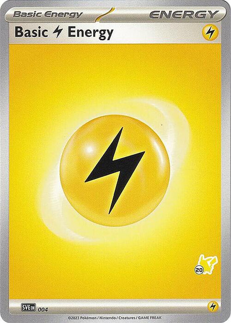 Scarlet & Violet SVE EN04 Basic Lightning Energy (Pikachu Symbol 20)