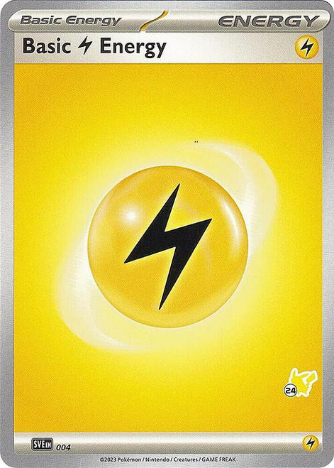 Scarlet & Violet SVE EN04 Basic Lightning Energy (Pikachu Symbol 24)