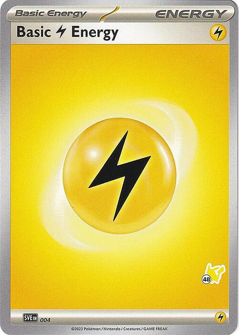 Scarlet & Violet SVE EN04 Basic Lightning Energy (Pikachu Symbol 48)