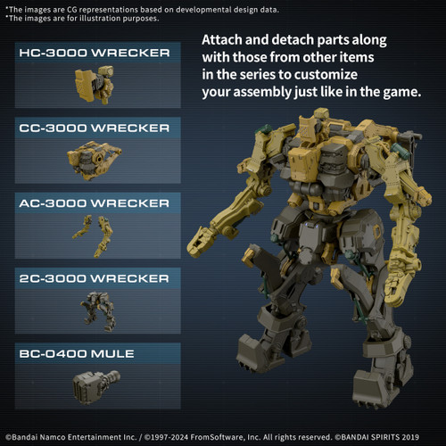 30MM 1/144 Armored Core VI: Fires of Rubicon RaD CC-3000 WRECKER Milk Tooth
