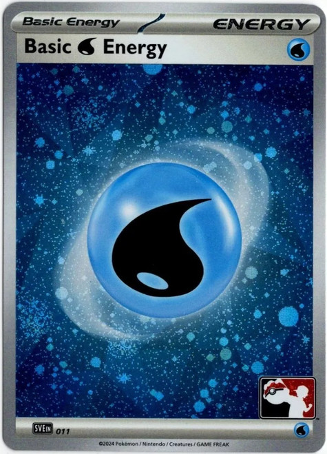 Scarlet & Violet SVE EN11 Basic Water Energy (Prize Pack League Promo Cosmo Holo)